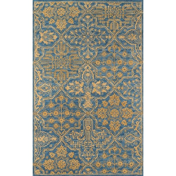 Momeni Indian Hand Tufted Area Rug, Blue - 7 ft. 6 in. x 9 ft. 6 in. COSETCOS-1BLU7696